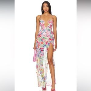 NBD Idres Maxi Dress in Floral Multi. Revolve